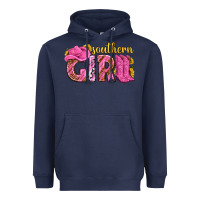 Navy southern girl western Heavyweight Hoodie - texasbilliewilder