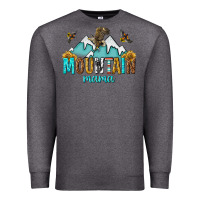 Charcoal Heather mountain mama Premium Sweatshirt - texasbilliewilder