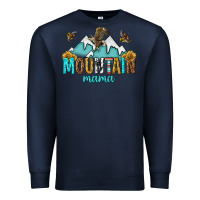 Navy mountain mama Premium Sweatshirt - texasbilliewilder