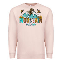 Pale Pink mountain mama Premium Sweatshirt - texasbilliewilder