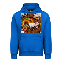 Cobalt pig and barn Urban Hoodie - BundleAndBundleShop