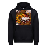 Foreset Green pig and barn Urban Hoodie - BundleAndBundleShop