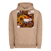 Pigment Burro pig and barn Urban Hoodie - BundleAndBundleShop