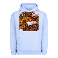 Pigment Grape Ice pig and barn Urban Hoodie - BundleAndBundleShop