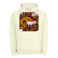 Pigment Pistachio pig and barn Urban Hoodie - BundleAndBundleShop