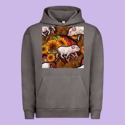 Pig And Barn Urban Hoodie Designed By Bundleandbundleshop