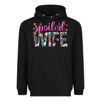 Black spoiled wife Heavyweight Hoodie - texasbilliewilder