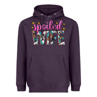 Plum spoiled wife Heavyweight Hoodie - texasbilliewilder