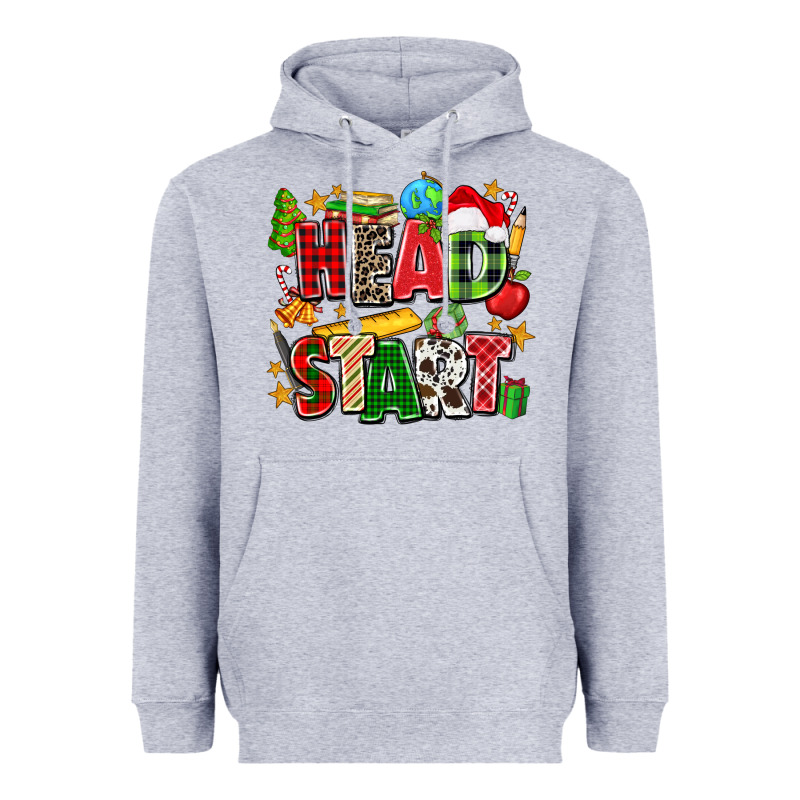 Head Start Christmas Heavyweight Hoodie by Zillion Design Studio | Teevron
