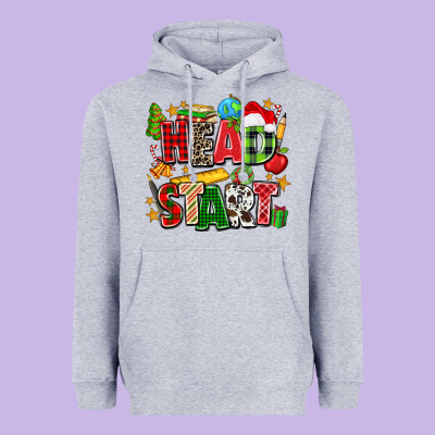 Head Start Christmas Heavyweight Hoodie Designed By Zillion Design Studio