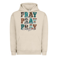 Pigment French Oak pray on it pray over it pray through it Urban Hoodie - Artiststas