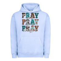 Pigment Grape Ice pray on it pray over it pray through it Urban Hoodie - Artiststas