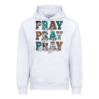 White pray on it pray over it pray through it Urban Hoodie - Artiststas
