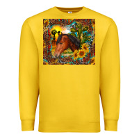 Lemon western horse and sunflower Premium Sweatshirt - RanaPortraitStore