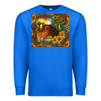 True Royal western horse and sunflower Premium Sweatshirt - RanaPortraitStore