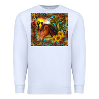 White western horse and sunflower Premium Sweatshirt - RanaPortraitStore