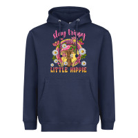 Navy stay trippy little hippie tbw Heavyweight Hoodie - texasbilliewilder