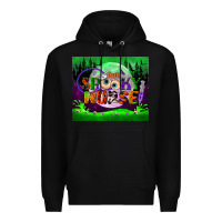 Black one spooky nurse mouse pad Premium Hoodie - BundleAndBundleShop