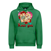 Emerald love you playing cards roses and pearls Urban Hoodie - AdoDesignShop