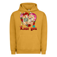 Pigment Peanut Butter love you playing cards roses and pearls Urban Hoodie - AdoDesignShop