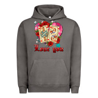 Pigment Tornado love you playing cards roses and pearls Urban Hoodie - AdoDesignShop