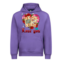 Tulip love you playing cards roses and pearls Urban Hoodie - AdoDesignShop