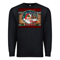 Black merry christmas santa and farm Premium Sweatshirt - RanaPortraitStore