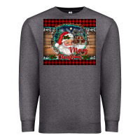 Charcoal Heather merry christmas santa and farm Premium Sweatshirt - RanaPortraitStore