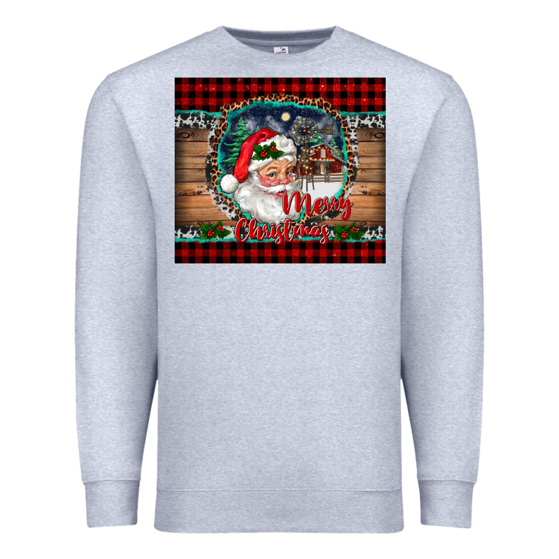 Merry Christmas Santa And Farm Premium Sweatshirt by RanaPortraitStore | Teevron