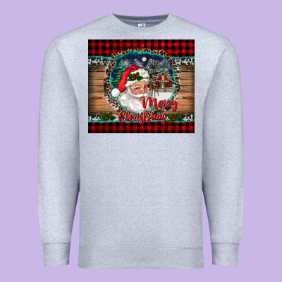 Merry Christmas Santa And Farm Premium Sweatshirt Designed By Ranaportraitstore