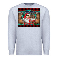 Heather Grey merry christmas santa and farm Premium Sweatshirt - RanaPortraitStore