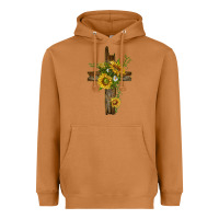 Meerkat sunflower cross Heavyweight Hoodie - texasbilliewilder