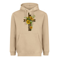 Mushroom sunflower cross Heavyweight Hoodie - texasbilliewilder