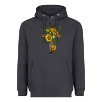Smoke sunflower cross Heavyweight Hoodie - texasbilliewilder