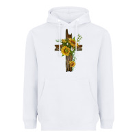 Sunflower Cross Heavyweight Hoodie | Teevron