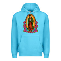 Ocean Blue our lady of guadalupe Premium Hoodie - JahusDesignShop