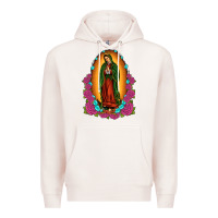 Pale Pink our lady of guadalupe Premium Hoodie - JahusDesignShop