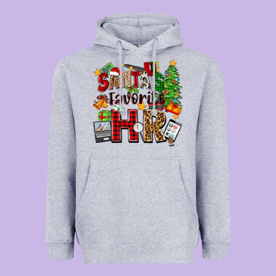 Santa's Favorite Hr Heavyweight Hoodie Designed By Zillion Design Studio