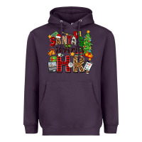Plum santa's favorite hr Heavyweight Hoodie - Zillion Design Studio