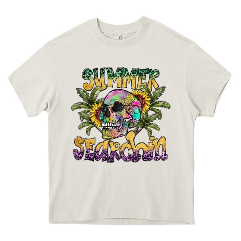 Summer Searchin Heavy Core Tee by CowhideDigitalArt | Teevron