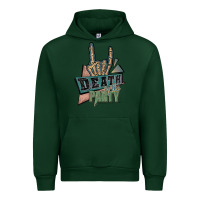 Forest Green death of the party white Urban Hoodie - JahusDesignShop