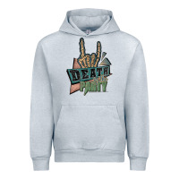 Heather Grey death of the party white Urban Hoodie - JahusDesignShop