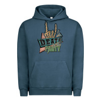 Pigment Midnight Navy death of the party white Urban Hoodie - JahusDesignShop