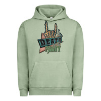 Pigment Oil Green death of the party white Urban Hoodie - JahusDesignShop
