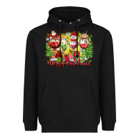Black merry christmas wine glasses Heavyweight Hoodie - Zillion Design Studio