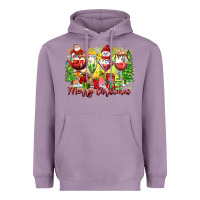 Lavender merry christmas wine glasses Heavyweight Hoodie - Zillion Design Studio