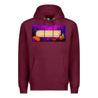 Burgundy halloween witch custom license plate Premium Hoodie - BundleAndBundleShop
