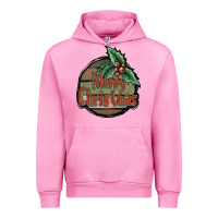 Fuchsia Pink Merry Christmas Urban Hoodie - JahusDesignShop