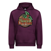 Mauve Wine Merry Christmas Urban Hoodie - JahusDesignShop