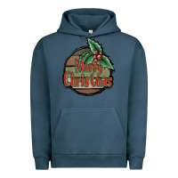 Pigment Midnight Navy Merry Christmas Urban Hoodie - JahusDesignShop